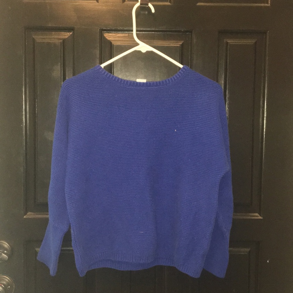 Royal blue 10-12 net sweater